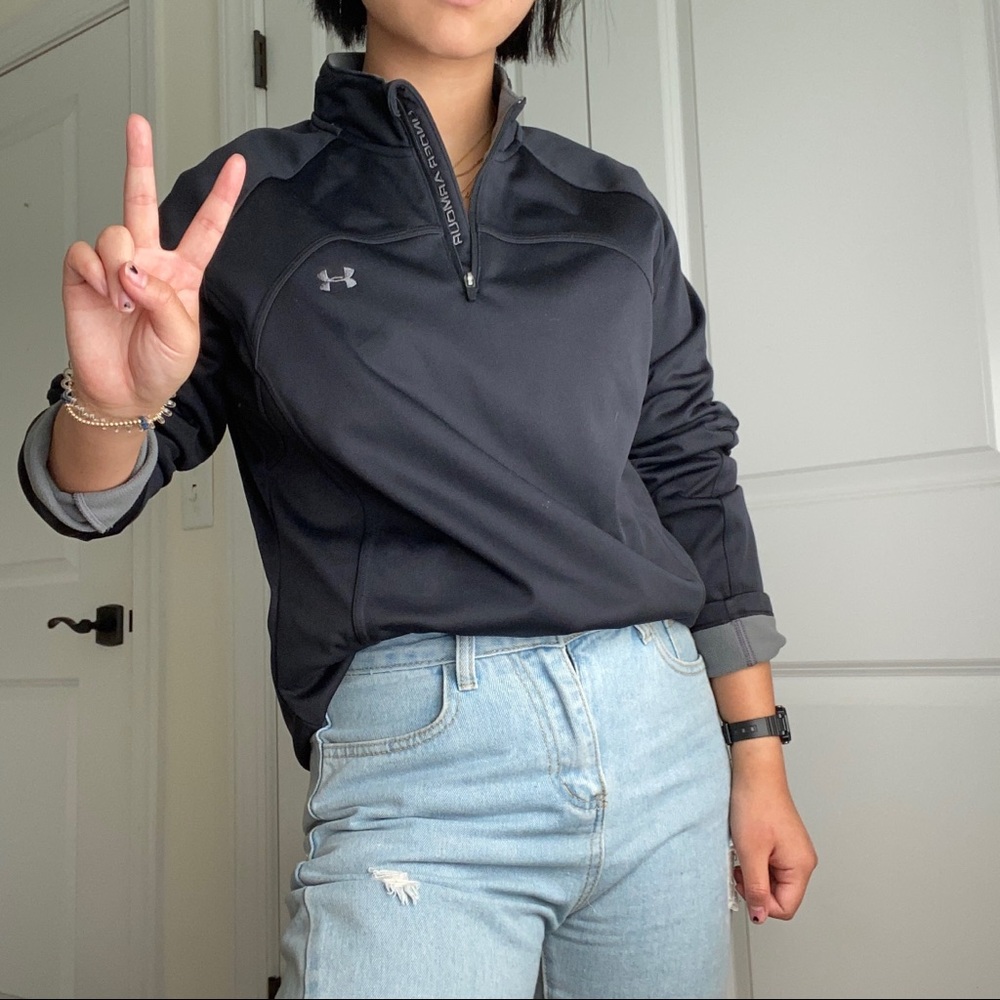 Under Armour Black Zip-Up Fleece